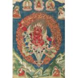 Guru Drag dmar, eine zornvolle Emanation des Padmasambhava