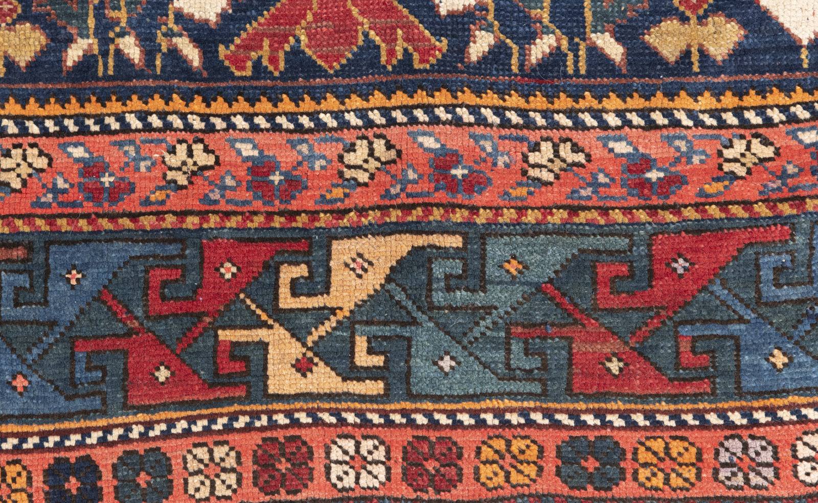 A KARABAGH LONG RUG WITH VASE DESIGN - Image 2 of 5