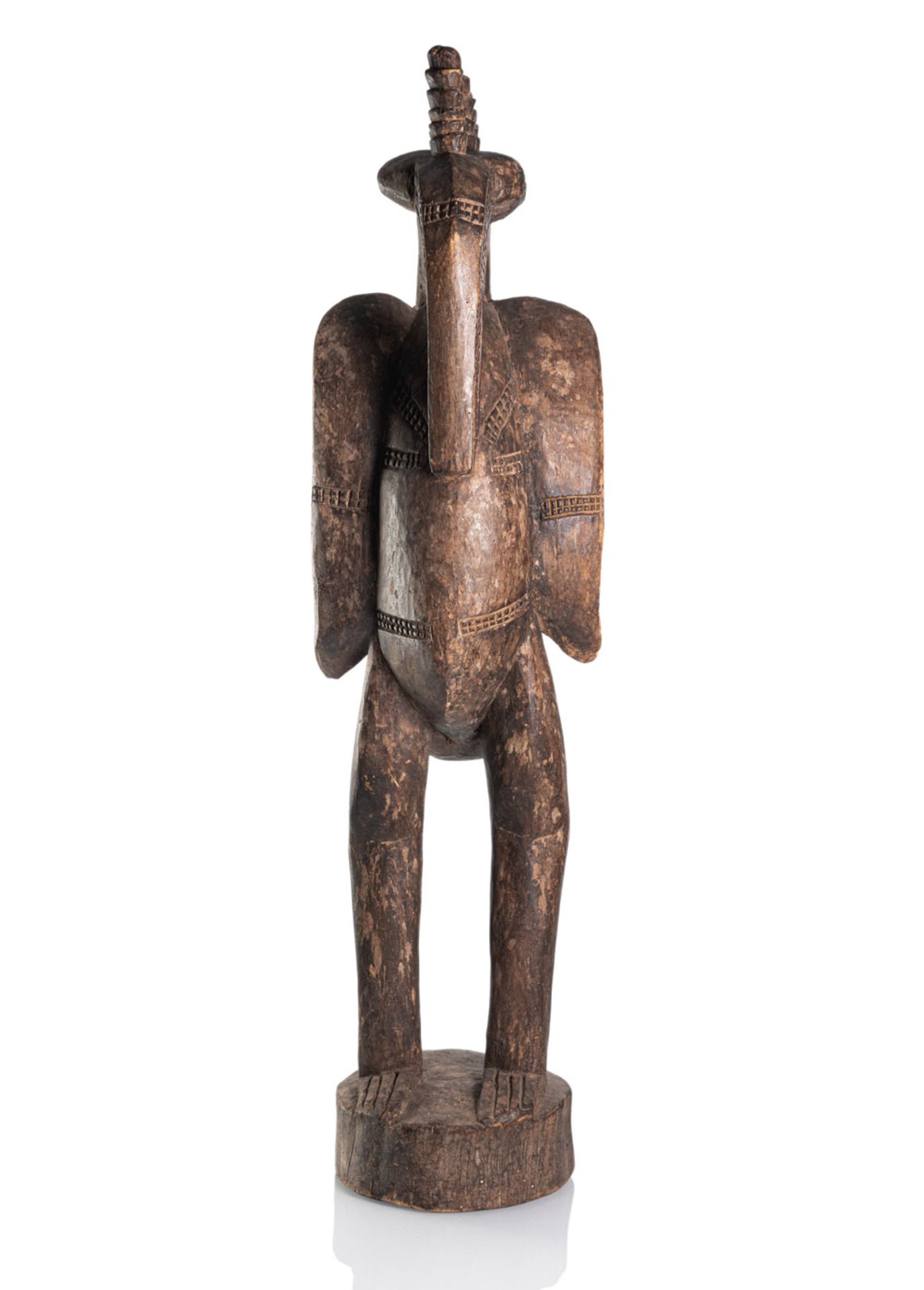 A WOOD FIGURE IN SHAPE OF A STYLIZED BIRD - Image 2 of 2