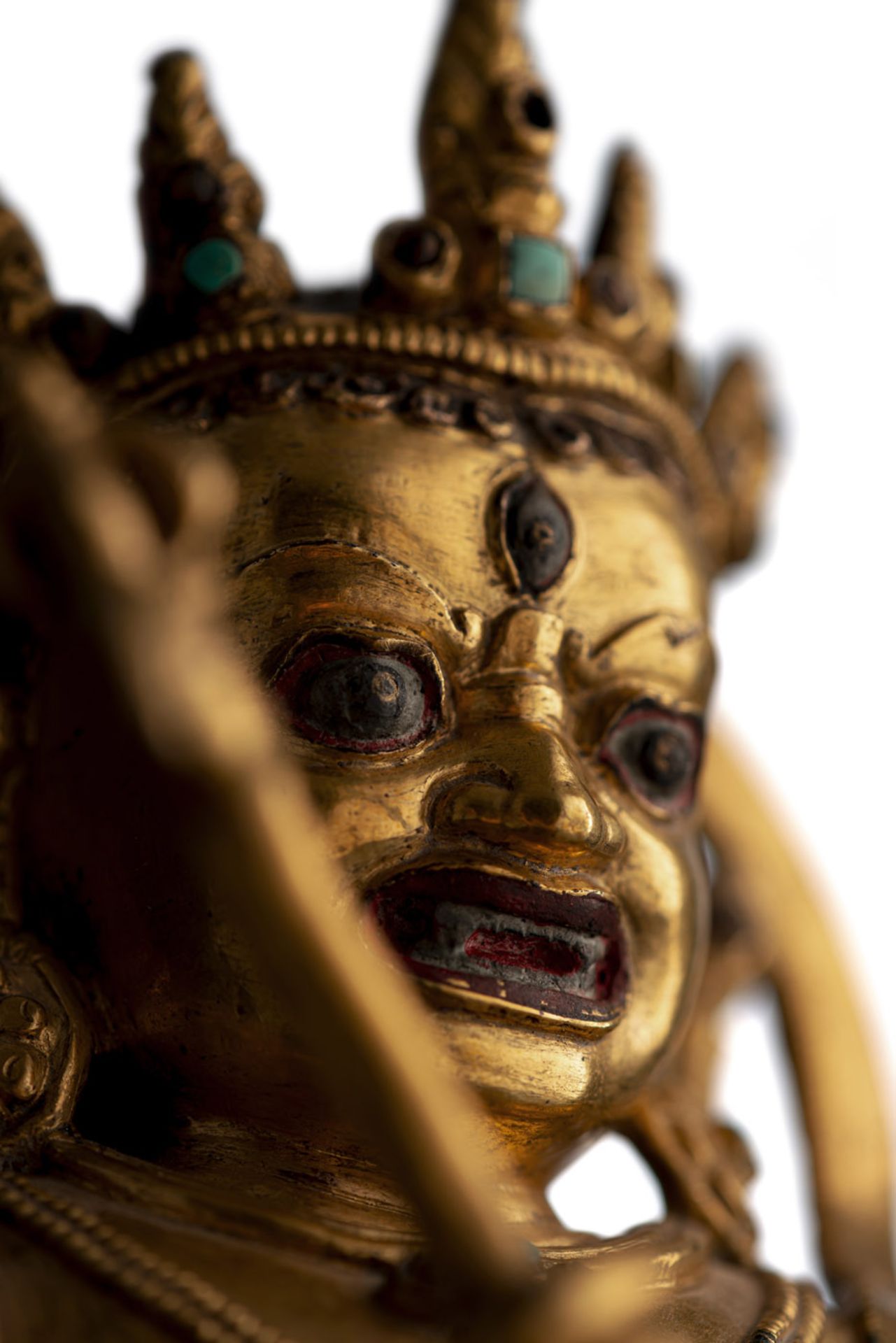 AN IMPORTANT GILT-BRONZE FIGURE OF TAKKIRAJA - Image 7 of 8