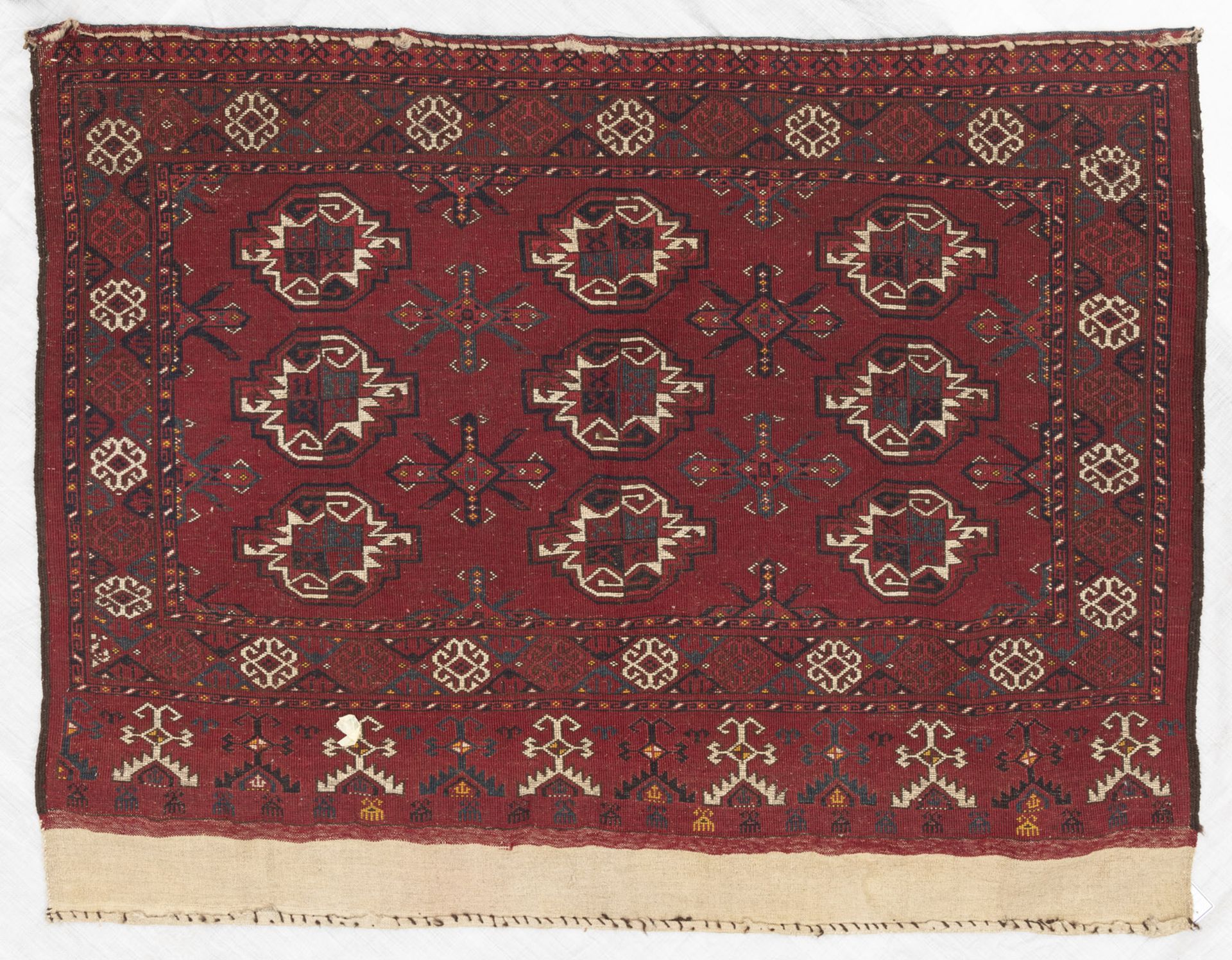 A SARYK CHUVAL WITH SILK INSERTS AND AN ERSARI CHUVAL - Image 13 of 13