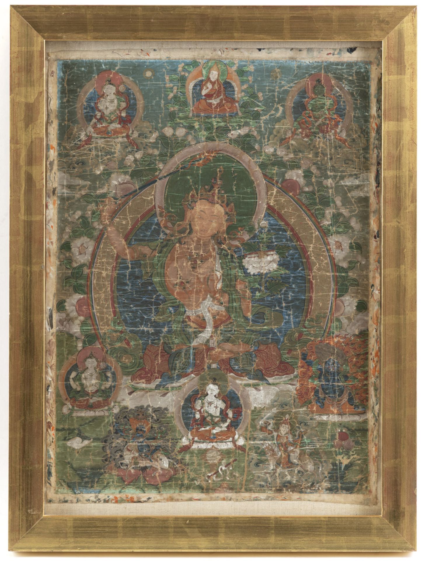 A THANGKA OF MANJUSHRI - Image 2 of 2