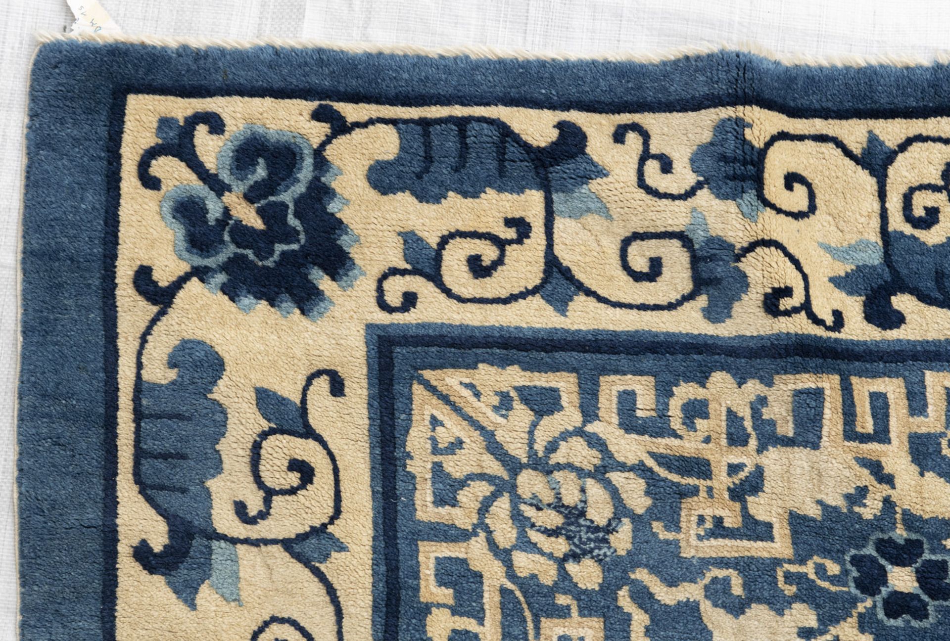 A BLUE GROUND PEKING CARPET - Image 5 of 7