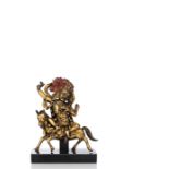 Feuervergoldete Bronze von Shri Devi