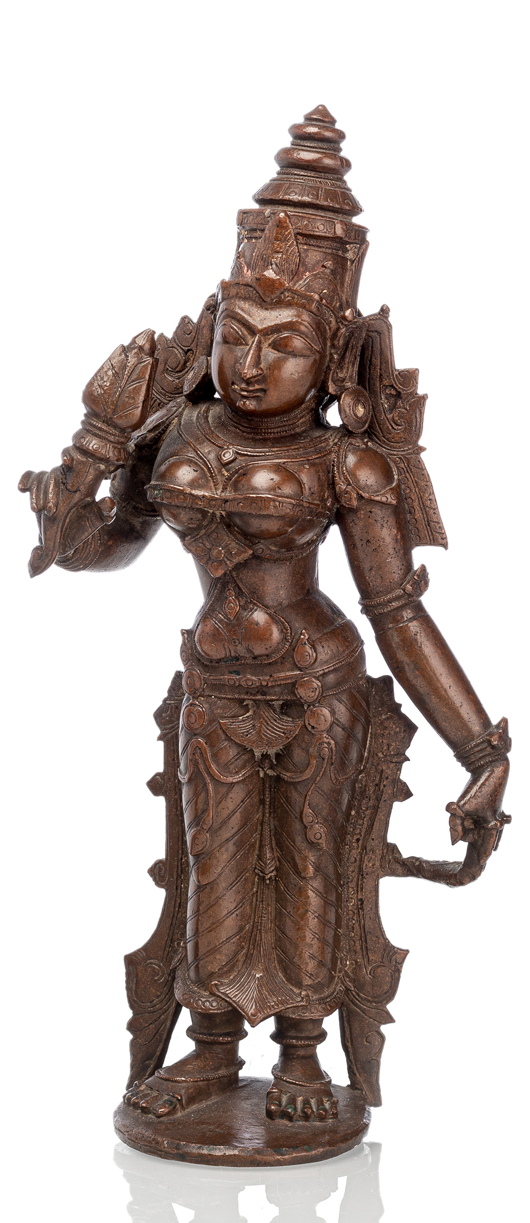 A BRONZE FIGURE OF BHU