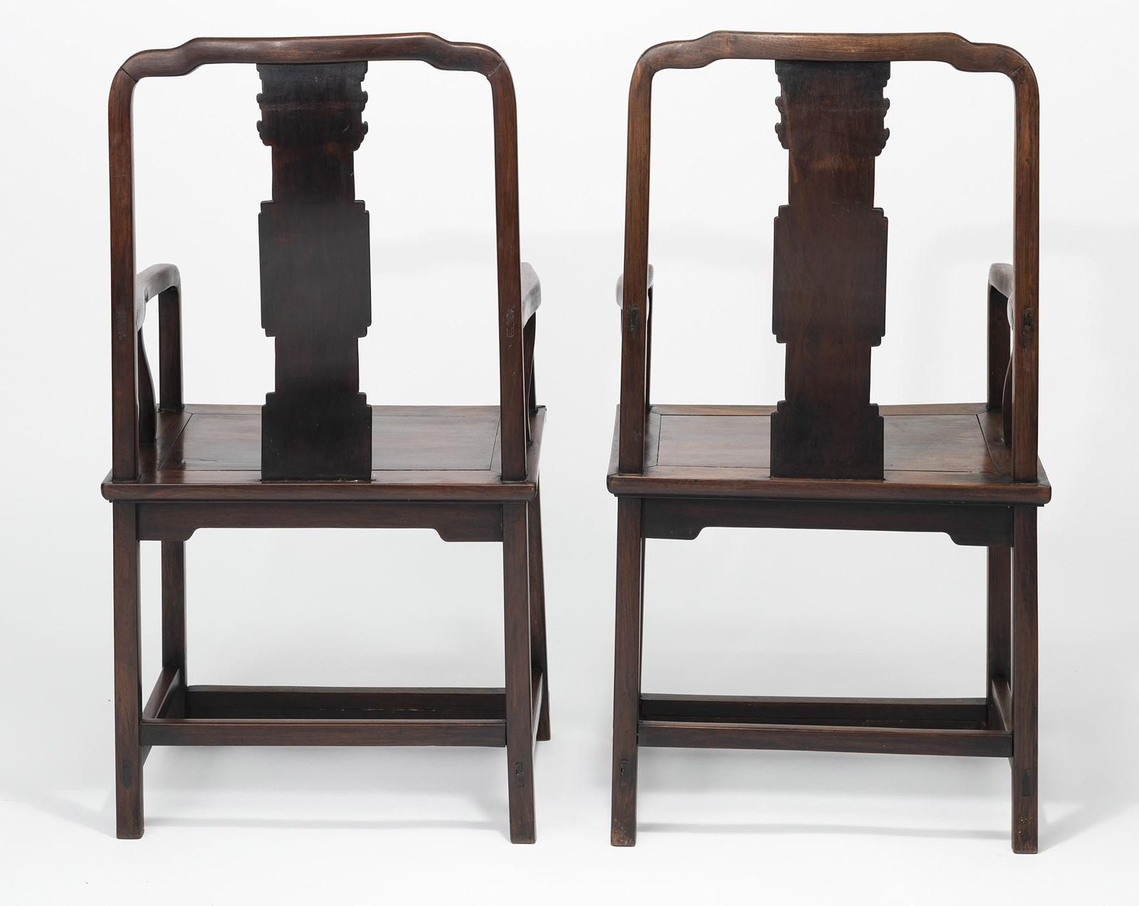 A PAIR OF 'HUANGHUALI' ARMCHAIRS - Image 6 of 7
