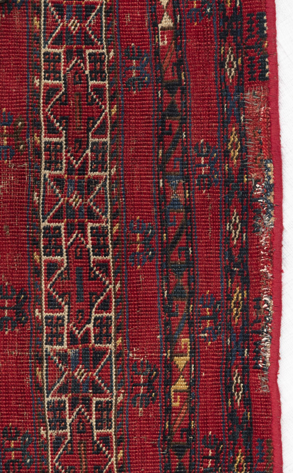 AN ERSARI BASHIR CHUVAL FRONT AND AN ERSARI BASHIR CARPET FRAGMENT - Image 4 of 10