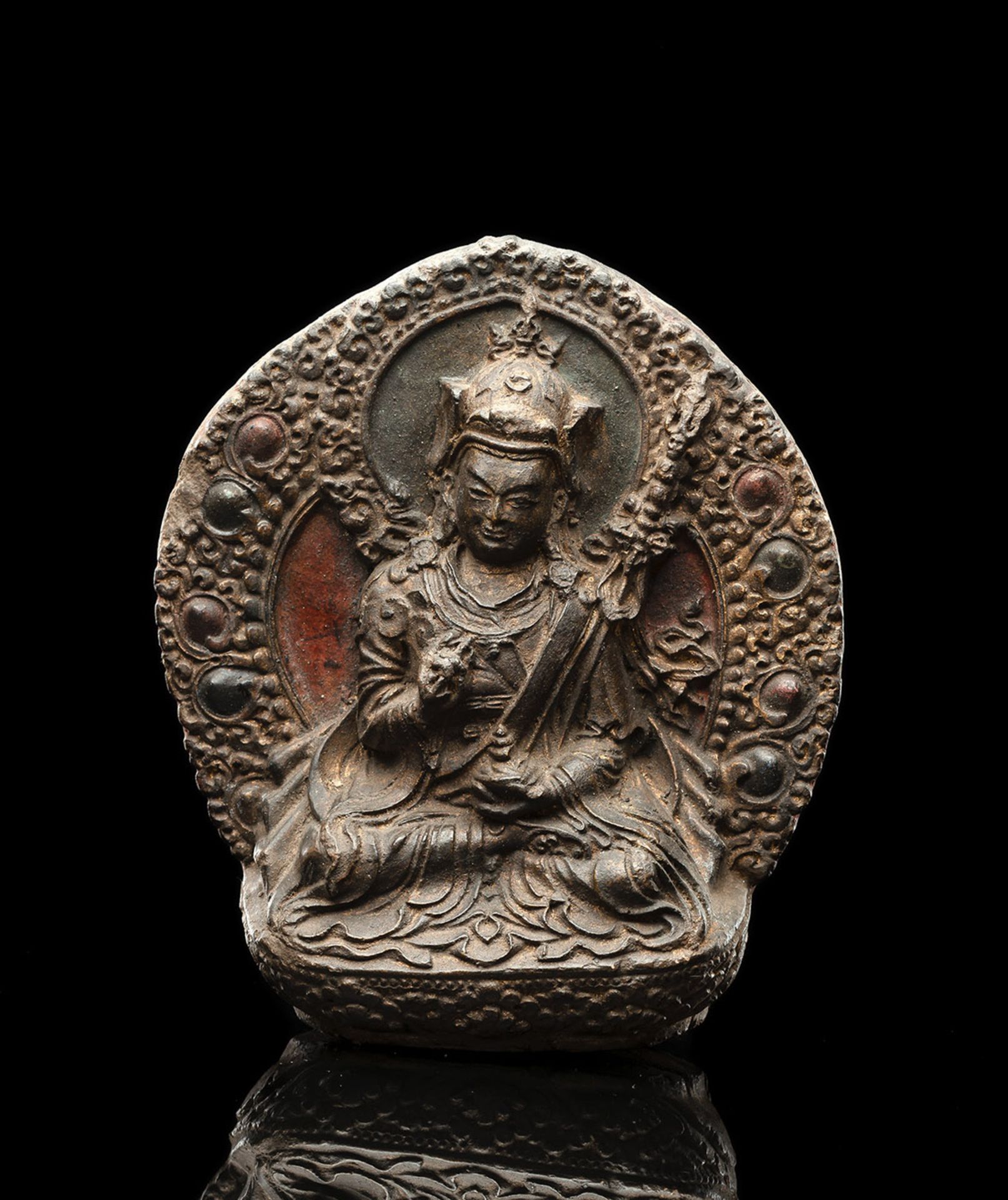 A TERRACOTTA MODEL OF PADMASAMBHAVA