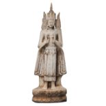 Skulptur des Buddha Paree aus Alabaster