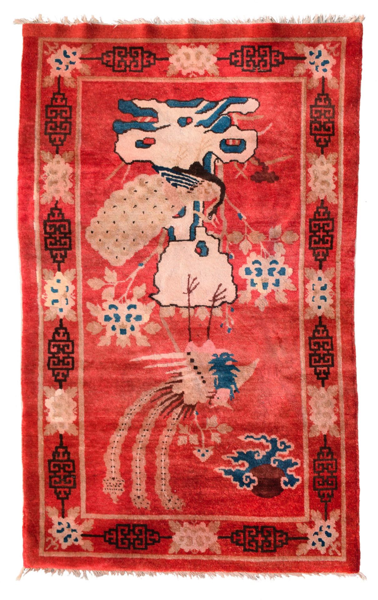 A PAOTOU PICTORIAL RUG