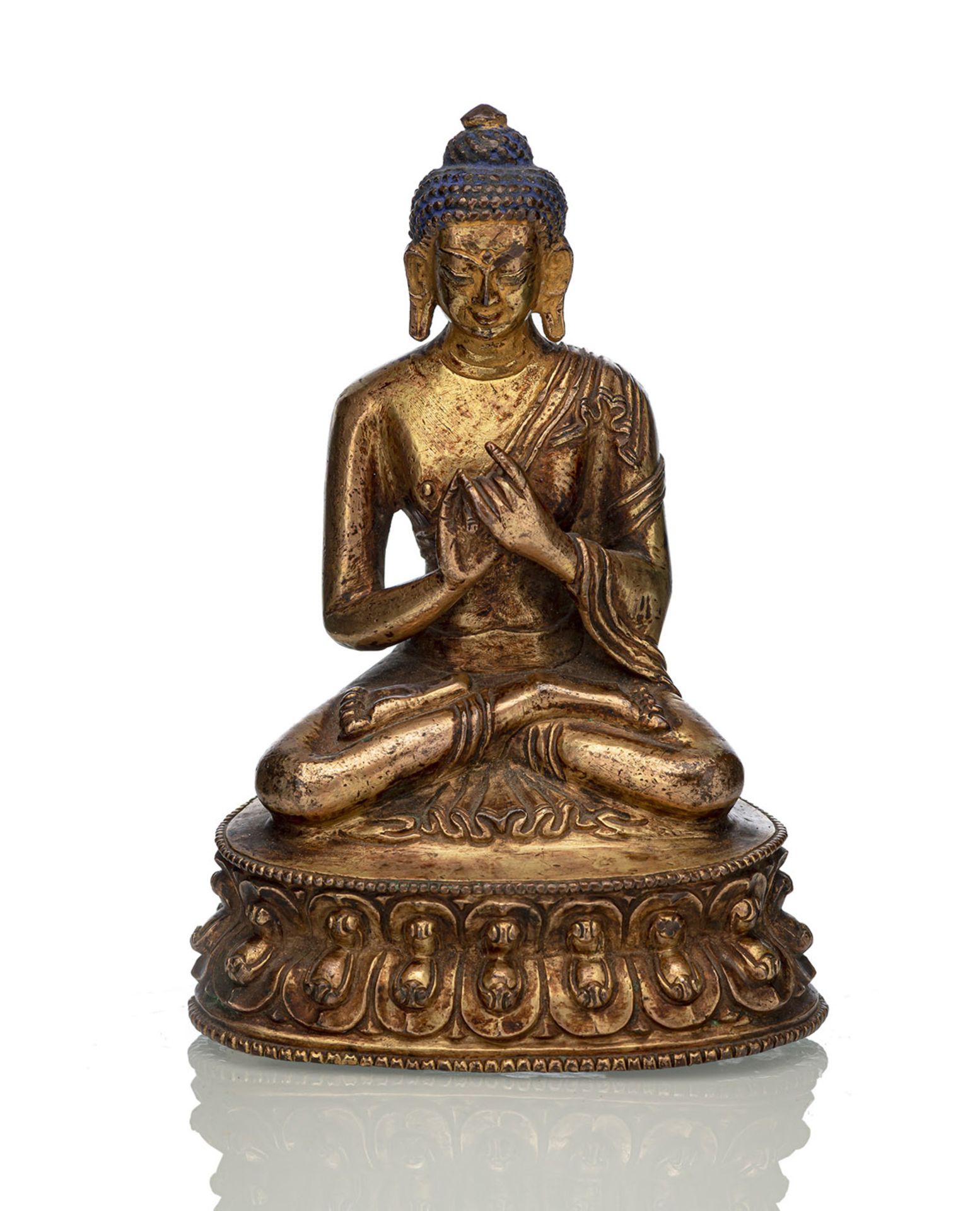 Feuervergoldete Bronze des Buddha