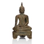 Bronze des Buddha Shakyamuni im Meditationssitz