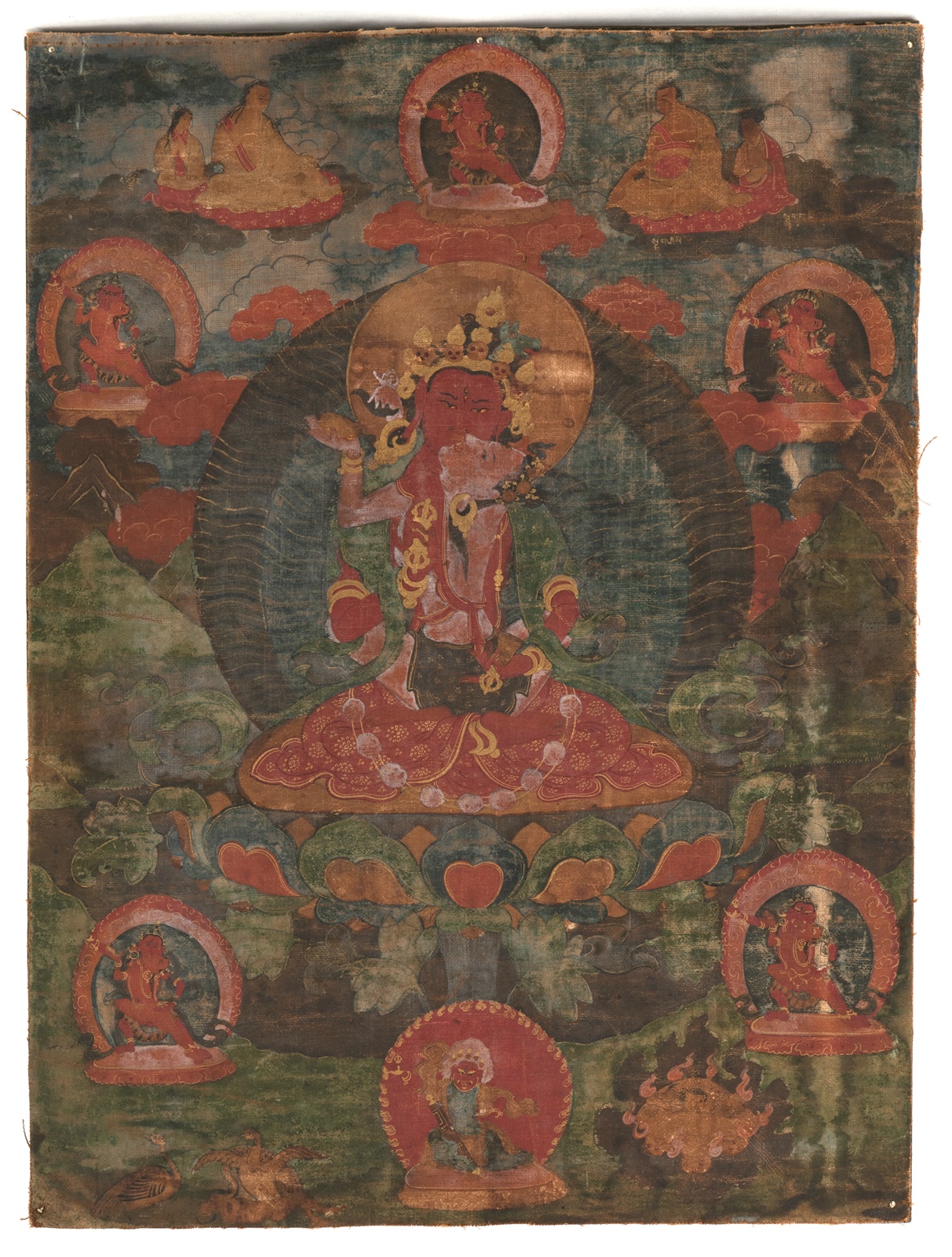 A THANGKA DEPICTING VAJRASATTVA IN YAB-YUM - Image 2 of 2