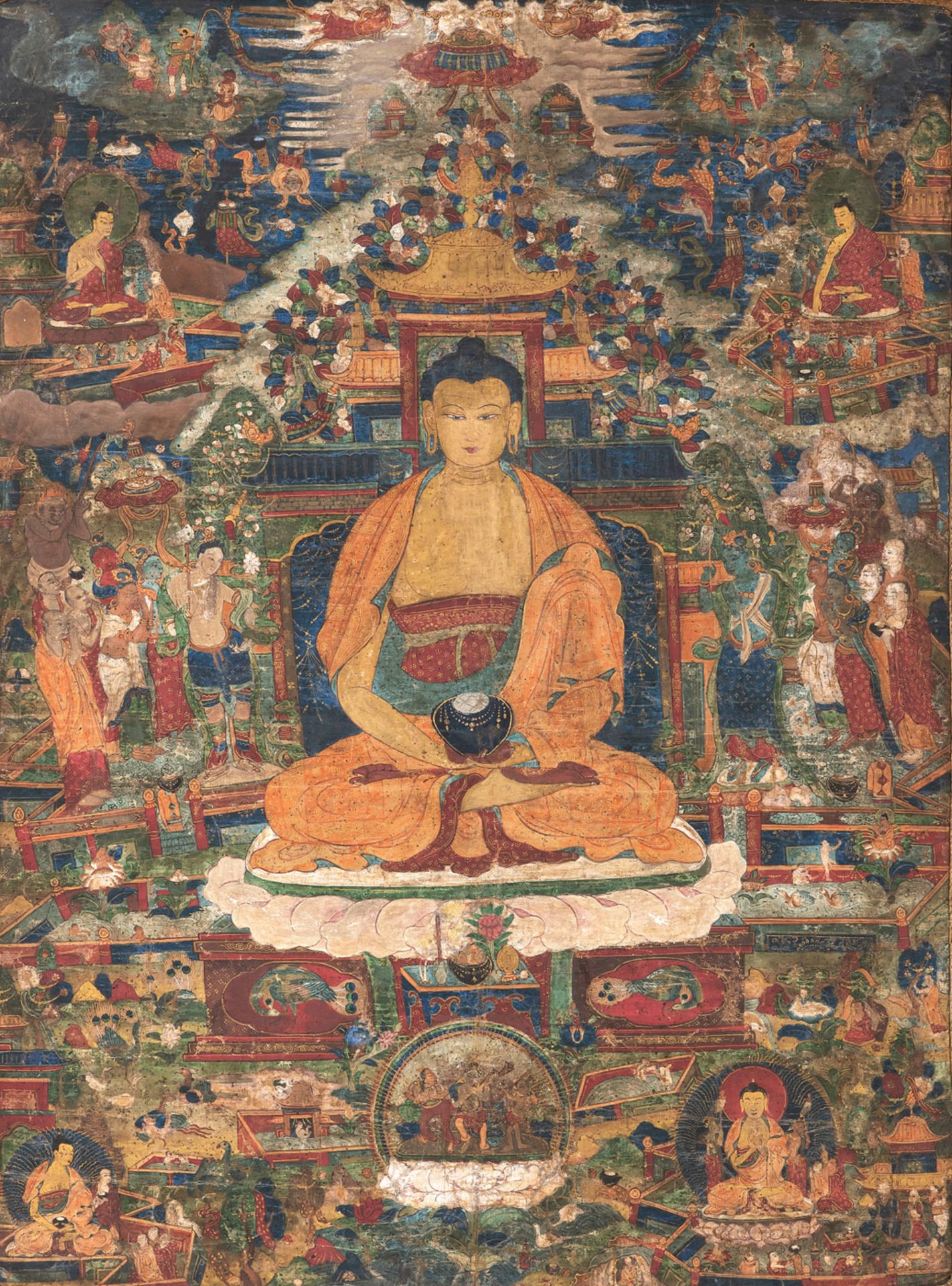 A THANGKA DEPICTING AMITABHA - Image 2 of 4