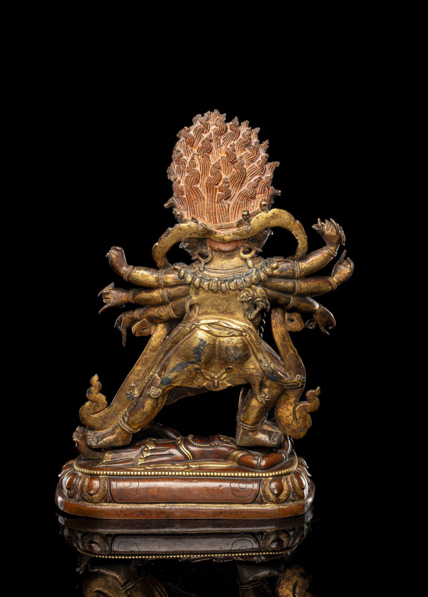 A RARE LARGE BRONZE FIGURE OF HAYAGRIVA - Image 2 of 4