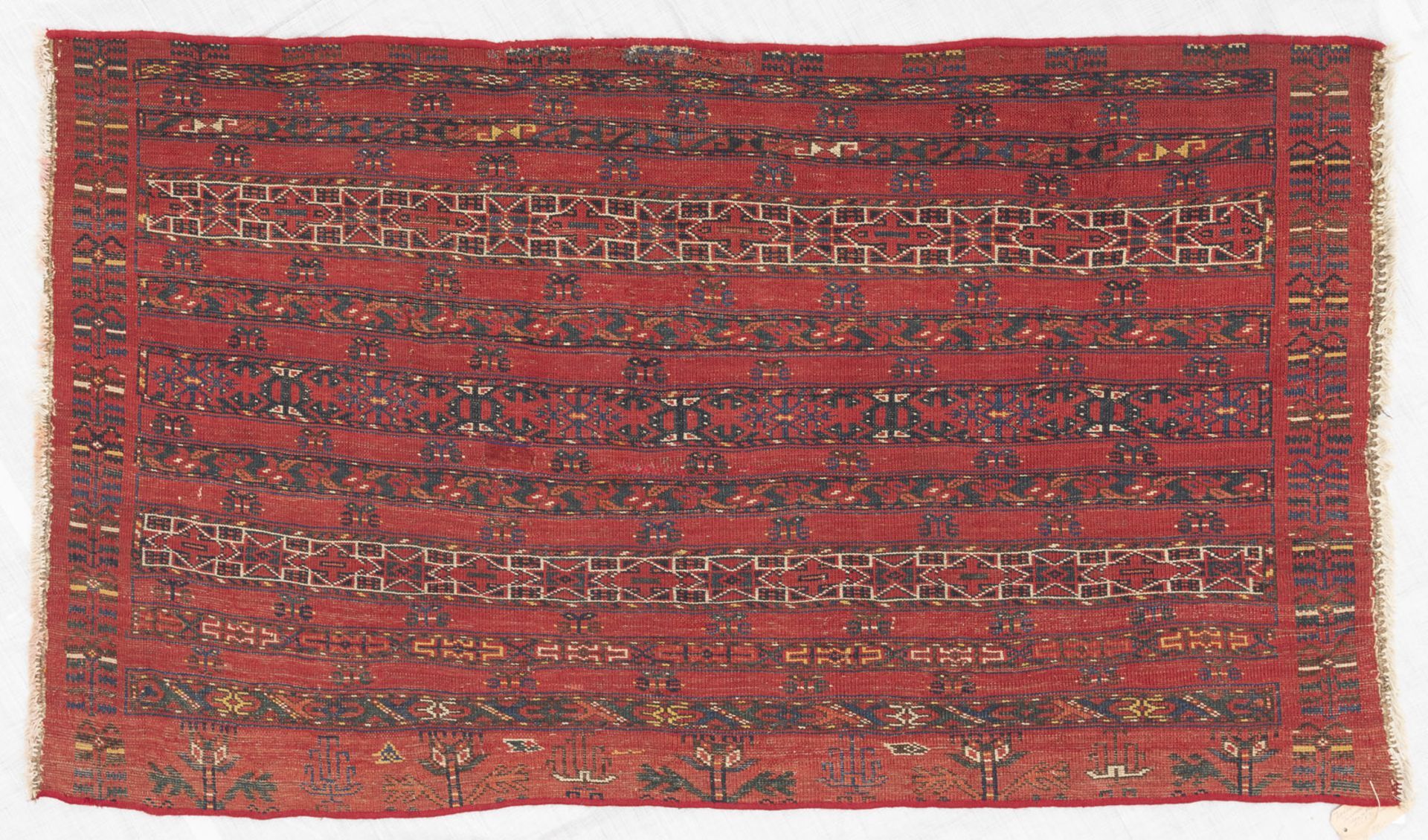 AN ERSARI BASHIR CHUVAL FRONT AND AN ERSARI BASHIR CARPET FRAGMENT - Image 6 of 10