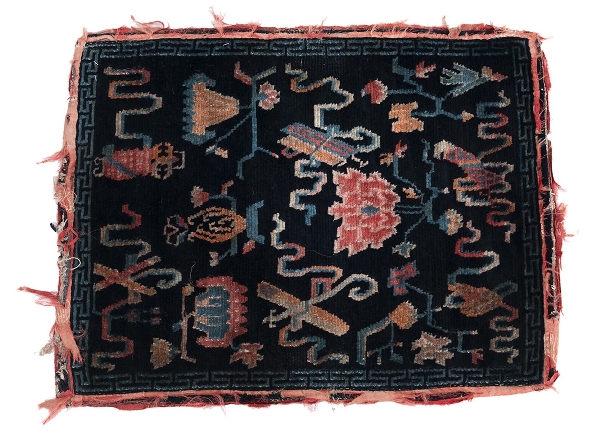 FOUR SMALL SEAT MATS, ONE WITH DRAGON DECORATION - Image 15 of 19