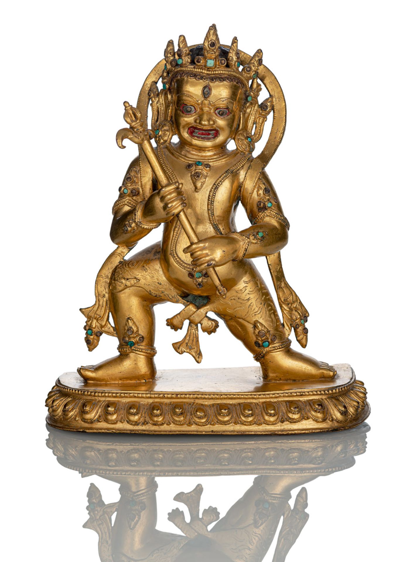 AN IMPORTANT GILT-BRONZE FIGURE OF TAKKIRAJA