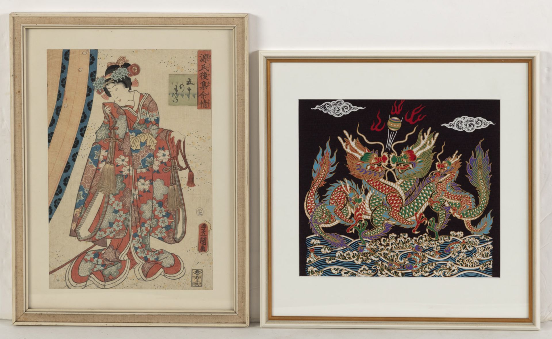 A GROUP OF PAINTINGS, WOODBLOCK PRINTS, BOOK PAGES, AND REPRINTS - Image 2 of 3