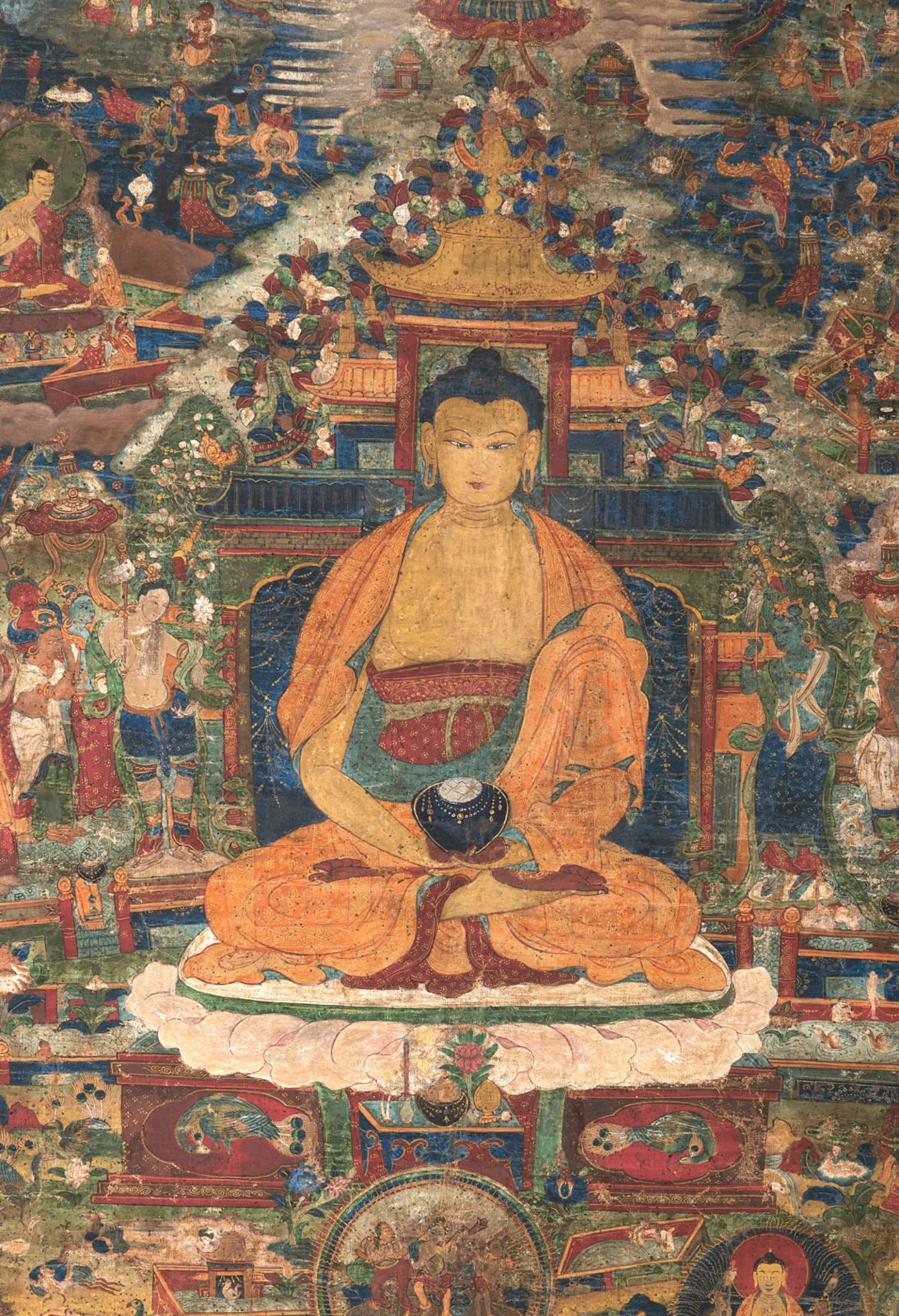 A THANGKA DEPICTING AMITABHA - Image 3 of 4