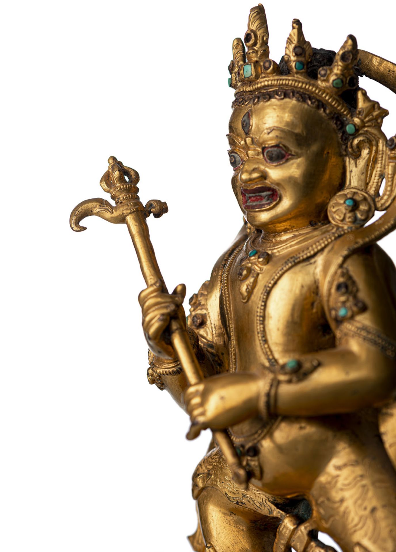 AN IMPORTANT GILT-BRONZE FIGURE OF TAKKIRAJA - Image 4 of 8