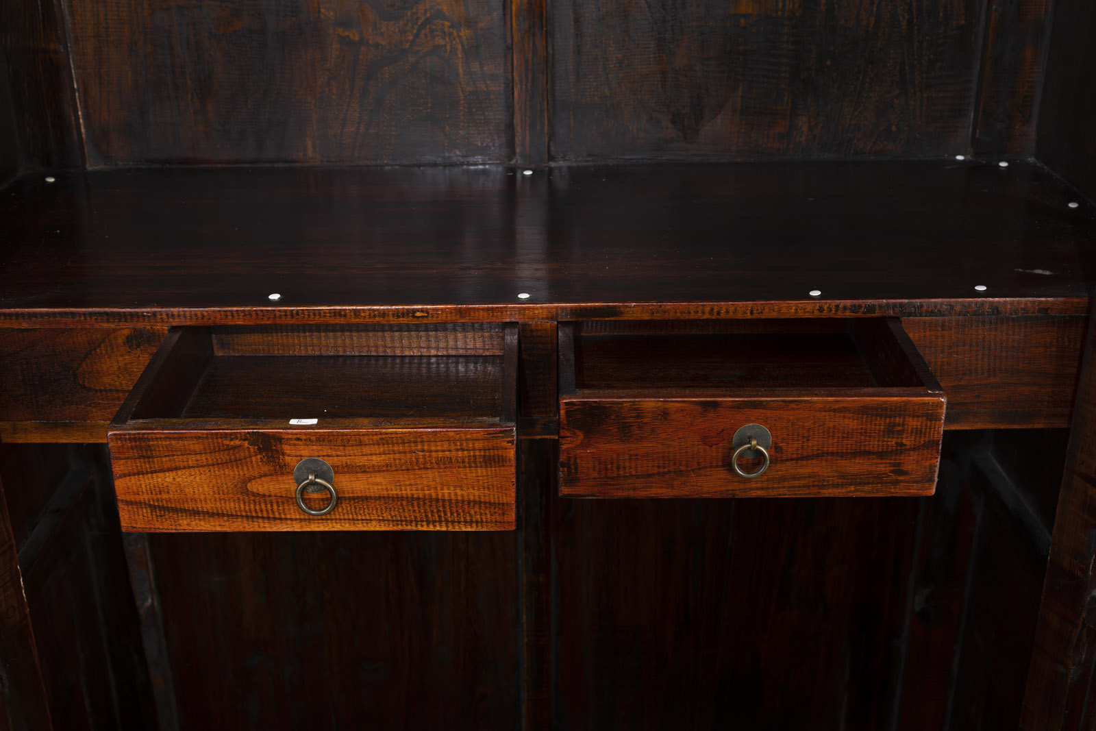 A PAIR OF LARGE COMPOUND CABINETS - Image 12 of 18