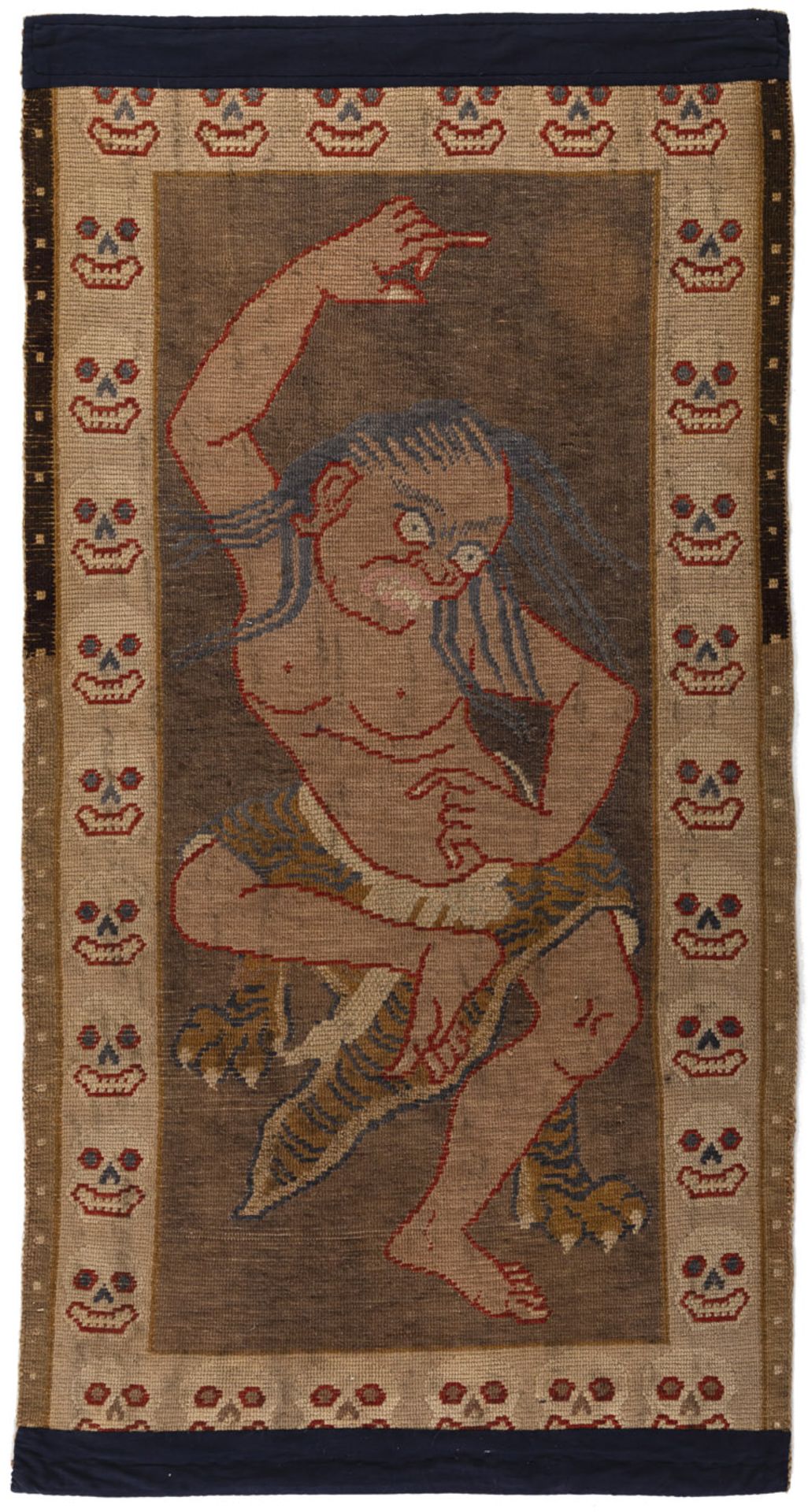 A 'Tantric' rug with a dancing demon - Image 2 of 2