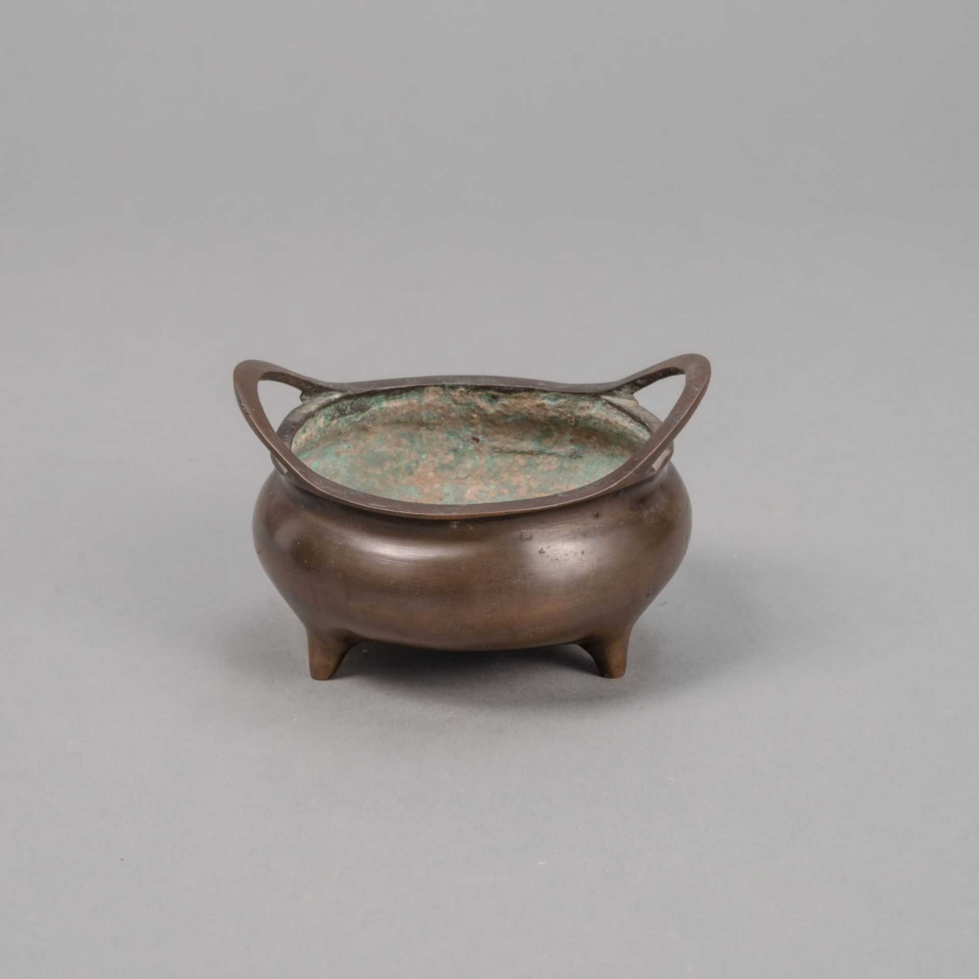 A TRIPOD BRONZE CENSER