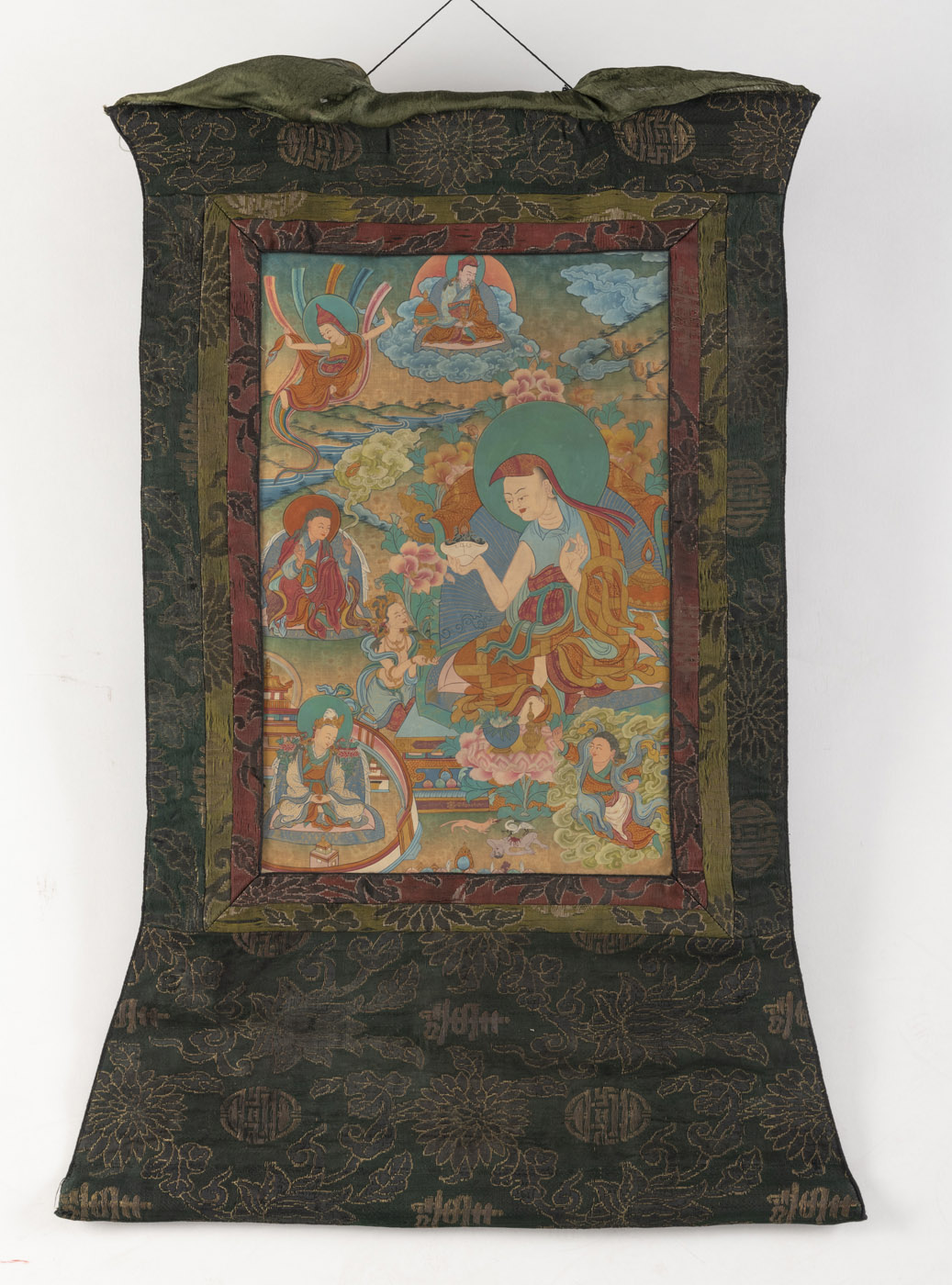 A GROUP OF NINE THANGKA DEPICTING BUDDHA, MAHAKALA AND OTHERS - Image 13 of 27