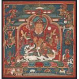 Seltene Thangka des Vaishravana