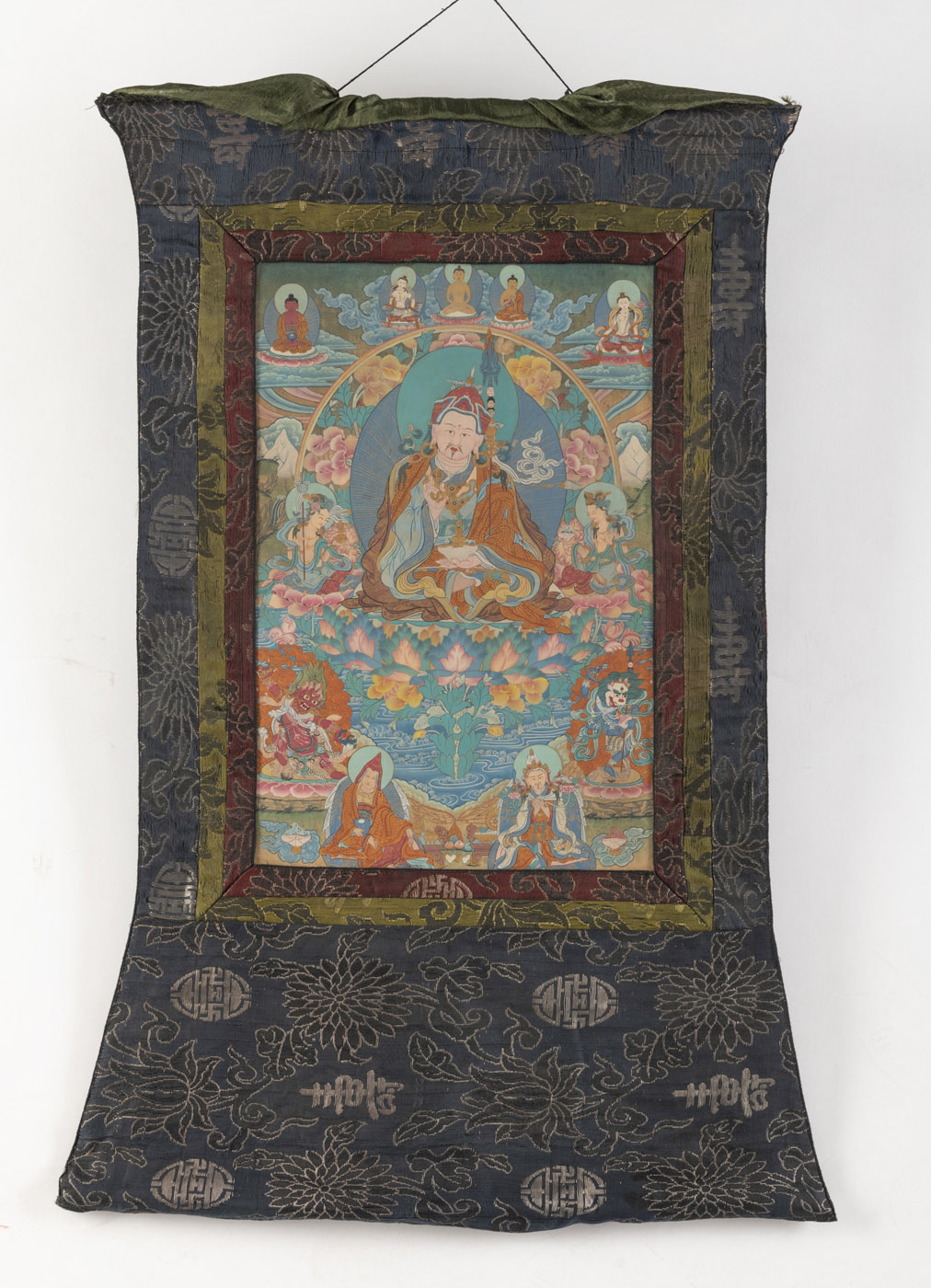 A GROUP OF NINE THANGKA DEPICTING BUDDHA, MAHAKALA AND OTHERS - Image 27 of 27