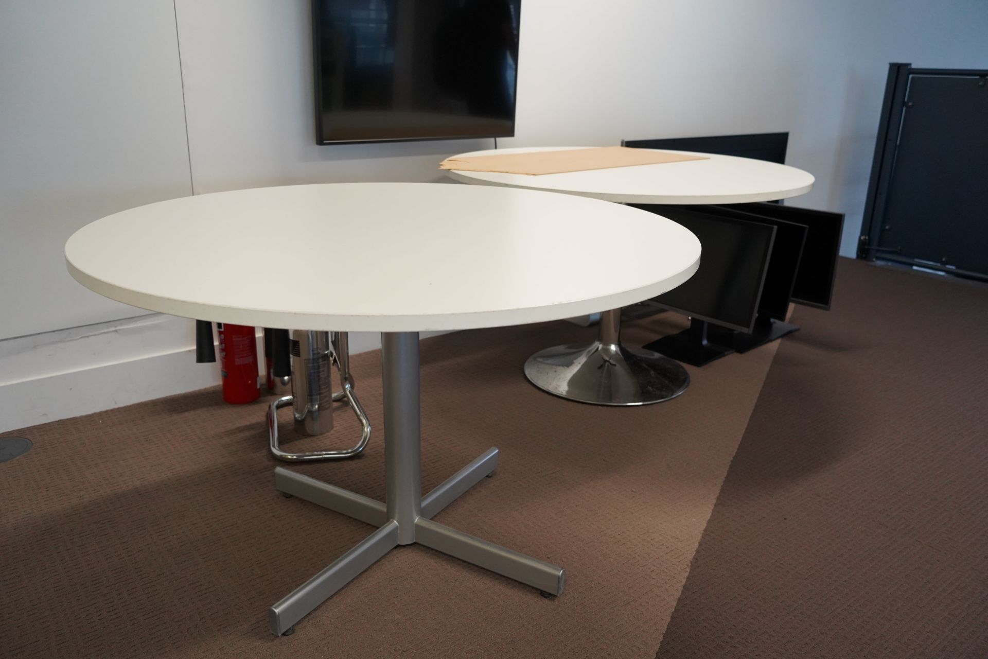 Sven Christiansen White Round Tables