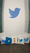 Twitter cushions (various colours/designs)