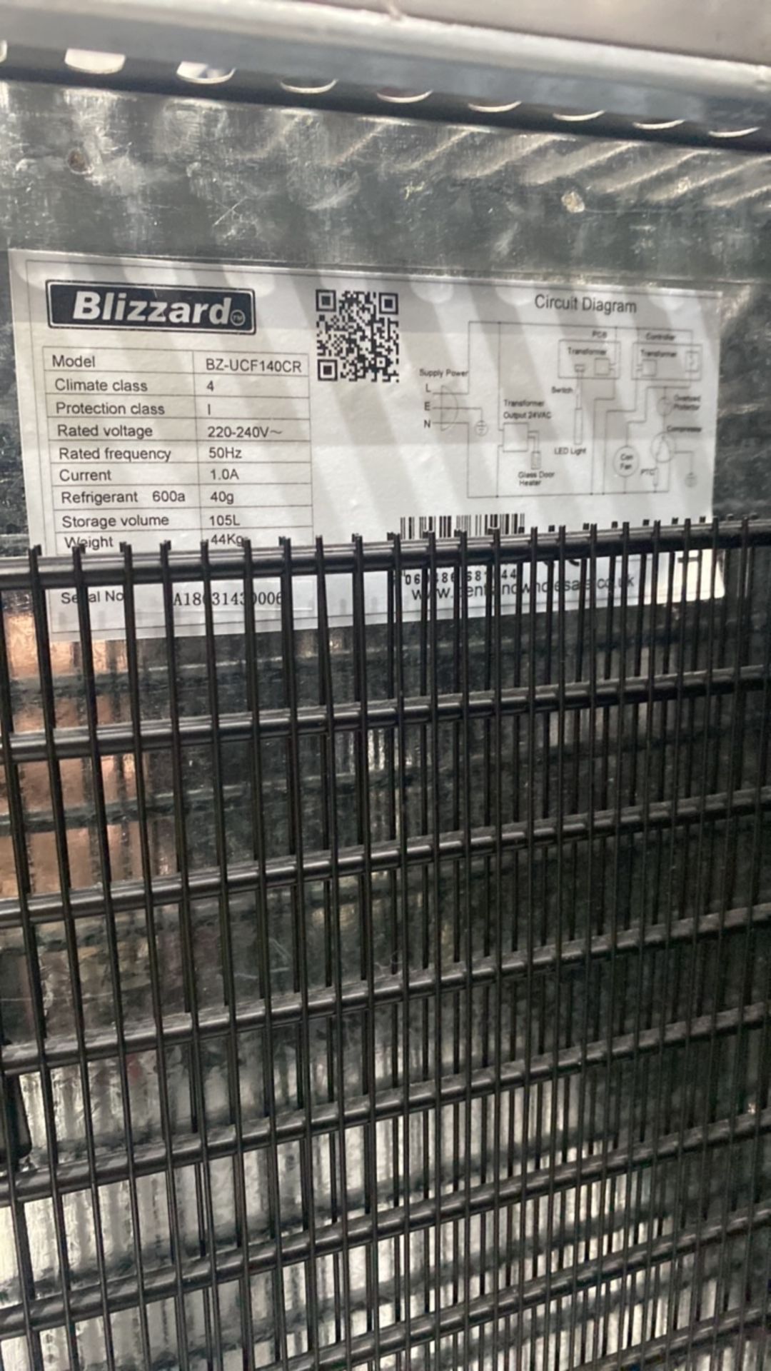 Blizzard Single Door Display Freezer - Image 4 of 4