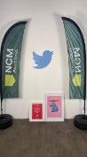 Twitter Signs In Frames
