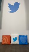 Twitter cushions (various colours/designs)