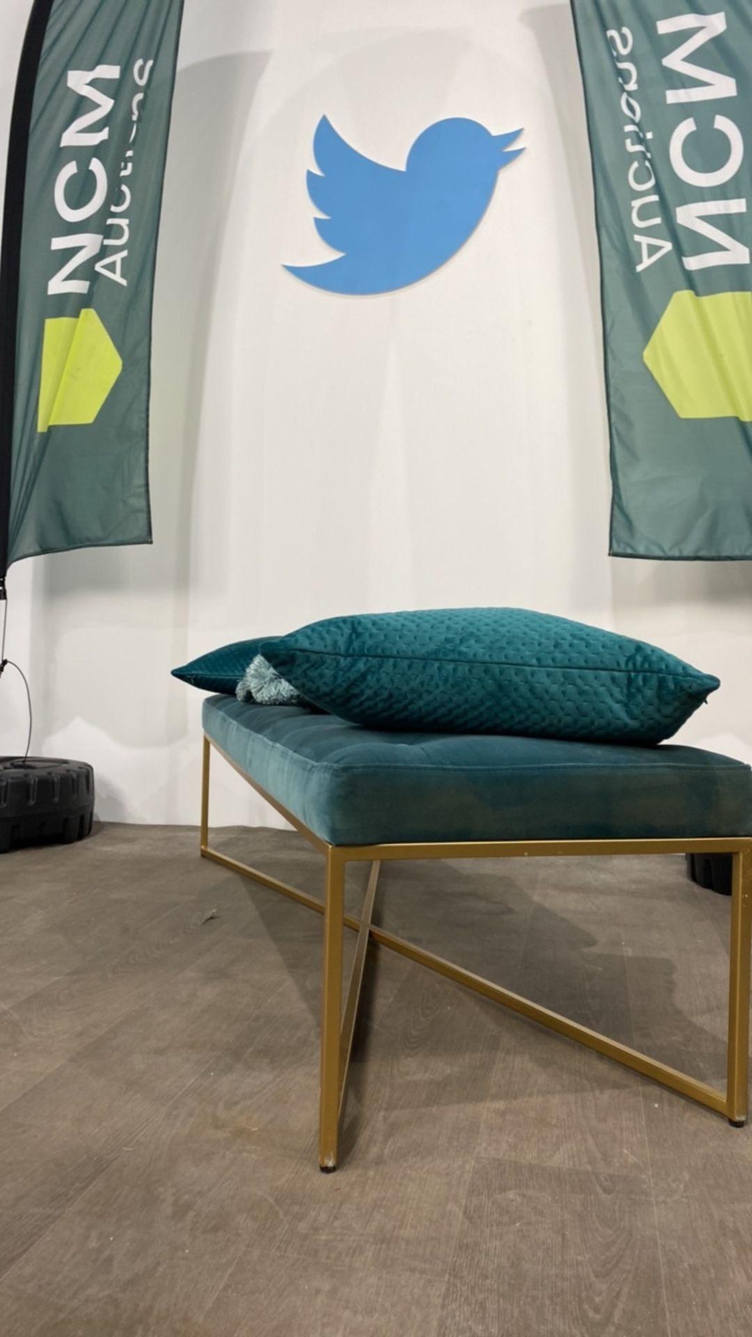 IKEA Teal Bench - Image 4 of 5