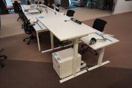 Sit Stand Desk - white