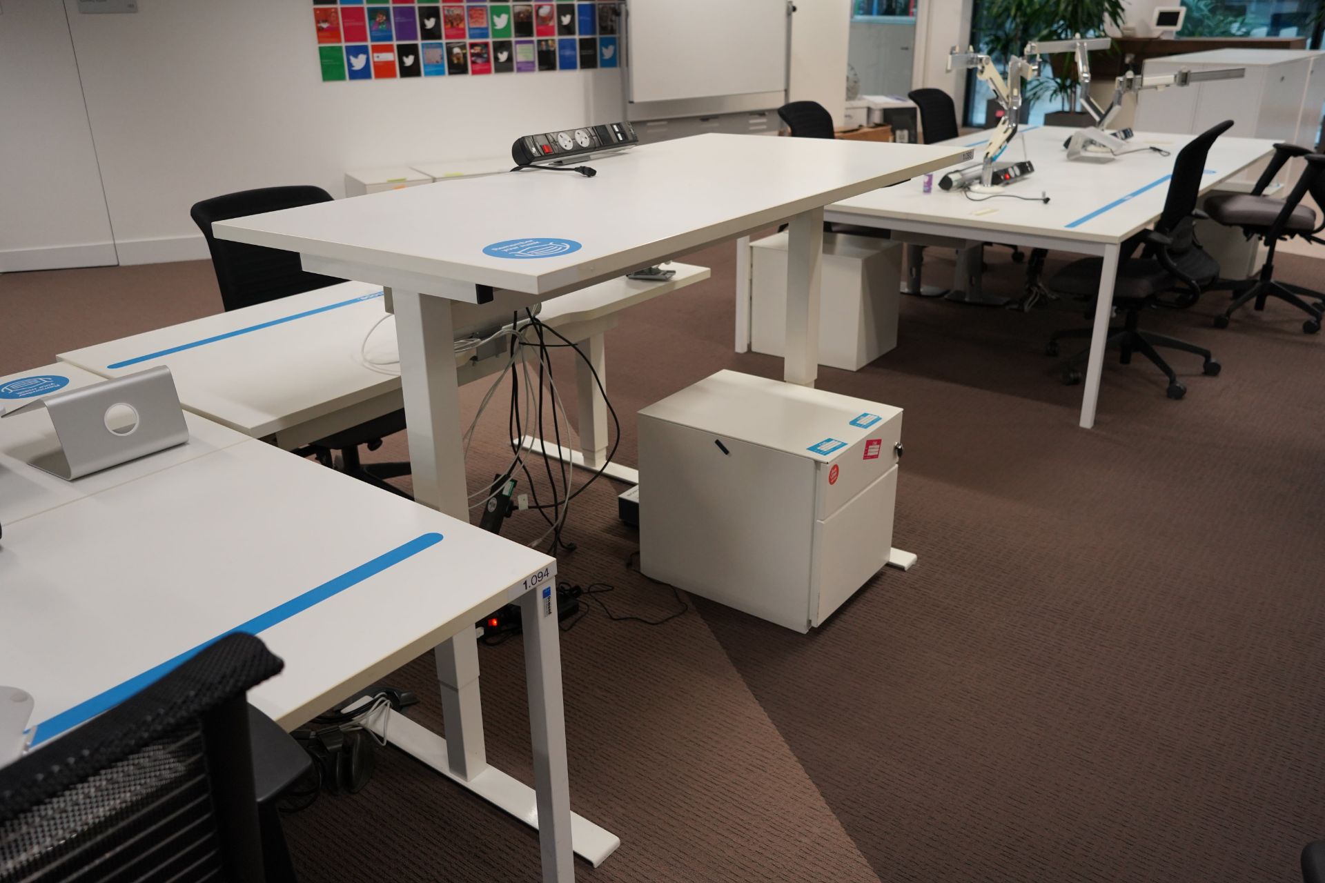 Sit Stand Desks - white