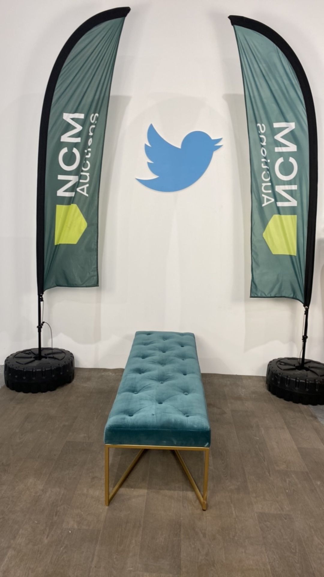 IKEA Teal Bench - Image 2 of 5