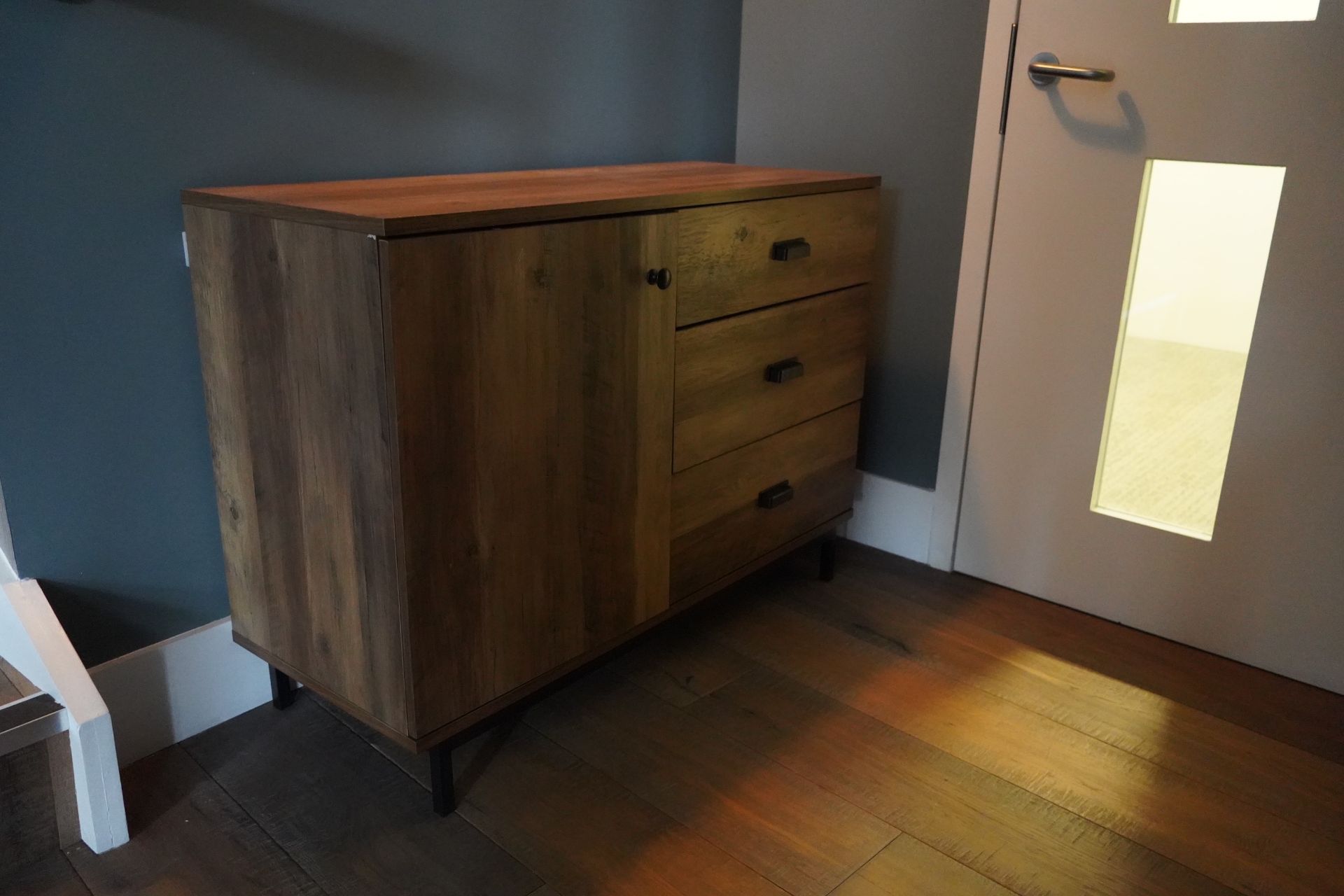 Wooden One Door, Three Drawer Sideboard - Image 6 of 7