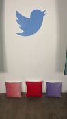 Twitter cushions (various colours/designs)