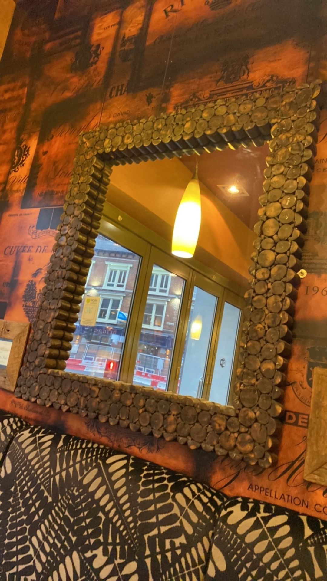 Mirror wooden framed - Image 4 of 4