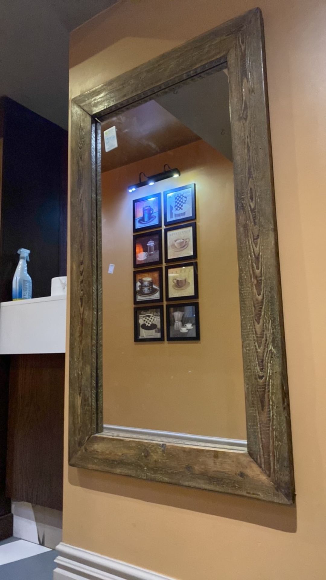 Mirror wooden framed - Image 3 of 4