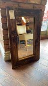 Wooden framed mirror