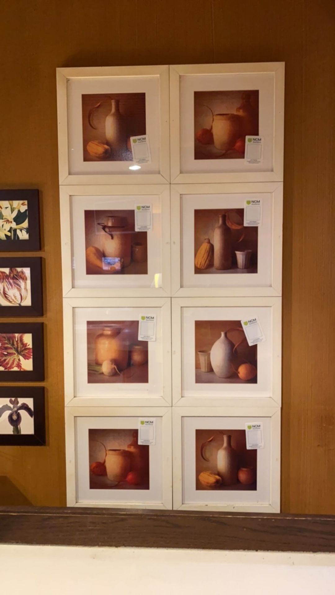 Pictures framed Wall of 8