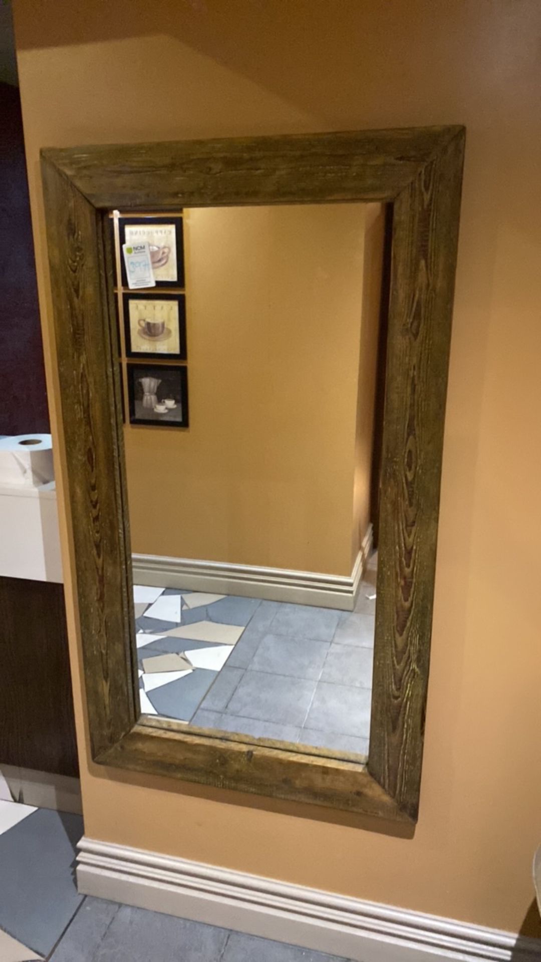 Mirror wooden framed