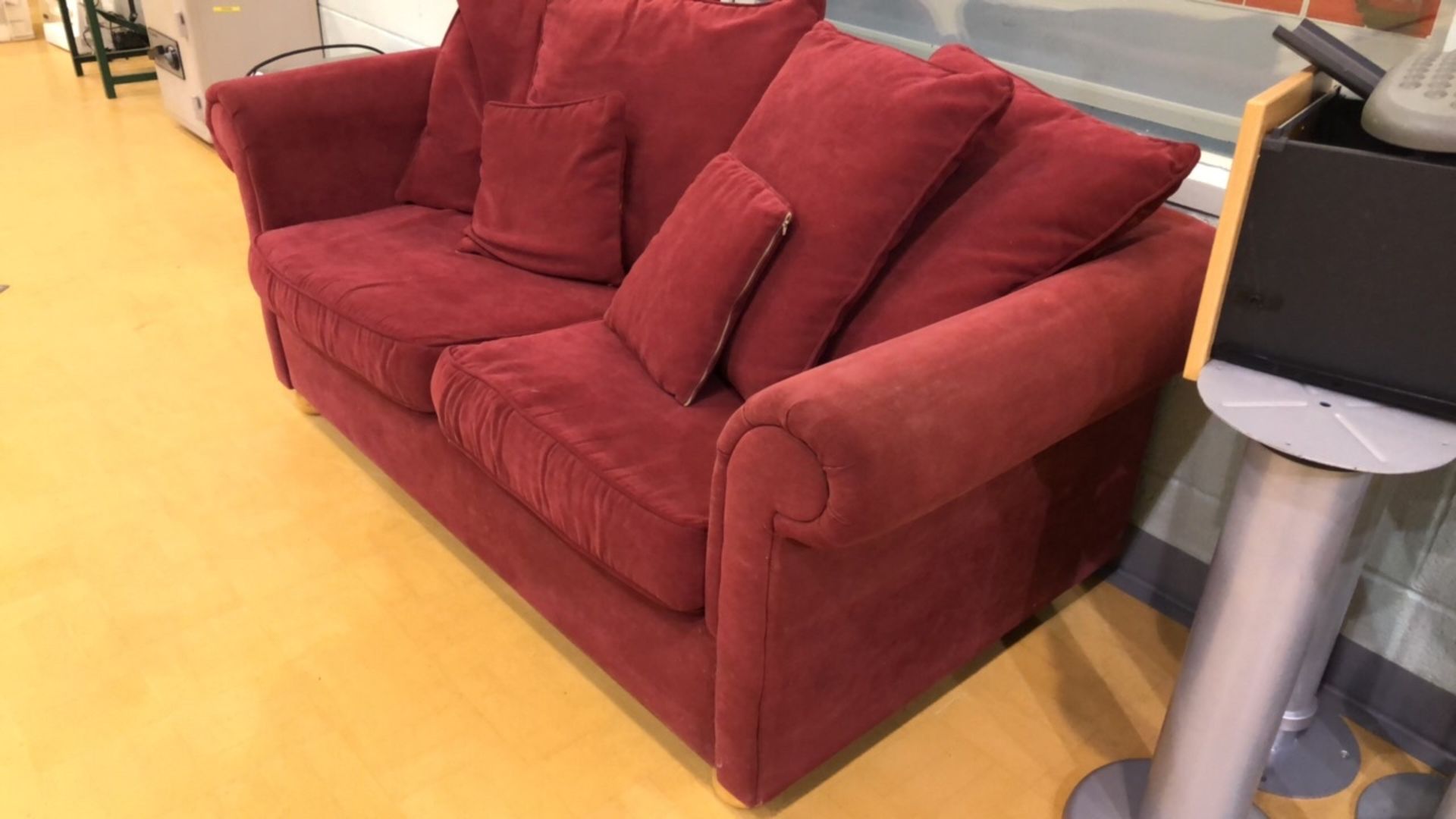 Burgundy Sofa - Image 2 of 3