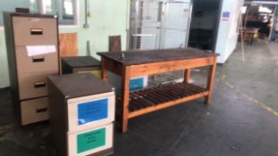 Assortment Of Cabinets Bench And Trolley