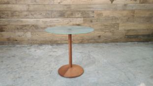 Frosted Glass round table